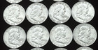 BEN FRANKLIN HALF DOLLARS~90% SILVER~1963-D~LOT of 20~VERY FINE~CIRCULATED~READ! — photo 3
