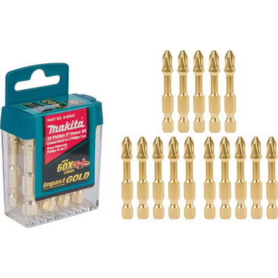 Impact GOLD #2 2 In. Phillips Power Bit (15 per Pack)