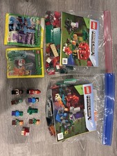 Minecraft Lego Mixed Lot: Minifigs, UK Polybags, Complete sets 21172 21179