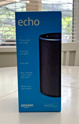 Amazon Echo (2nd Generation) Smart Assistant - Charcoal Fabric