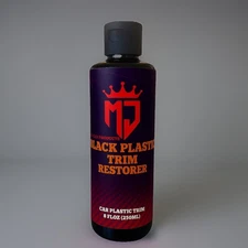 MJ Black Plastic Trim Restorer. Glossy and protected for over 6 months! 
