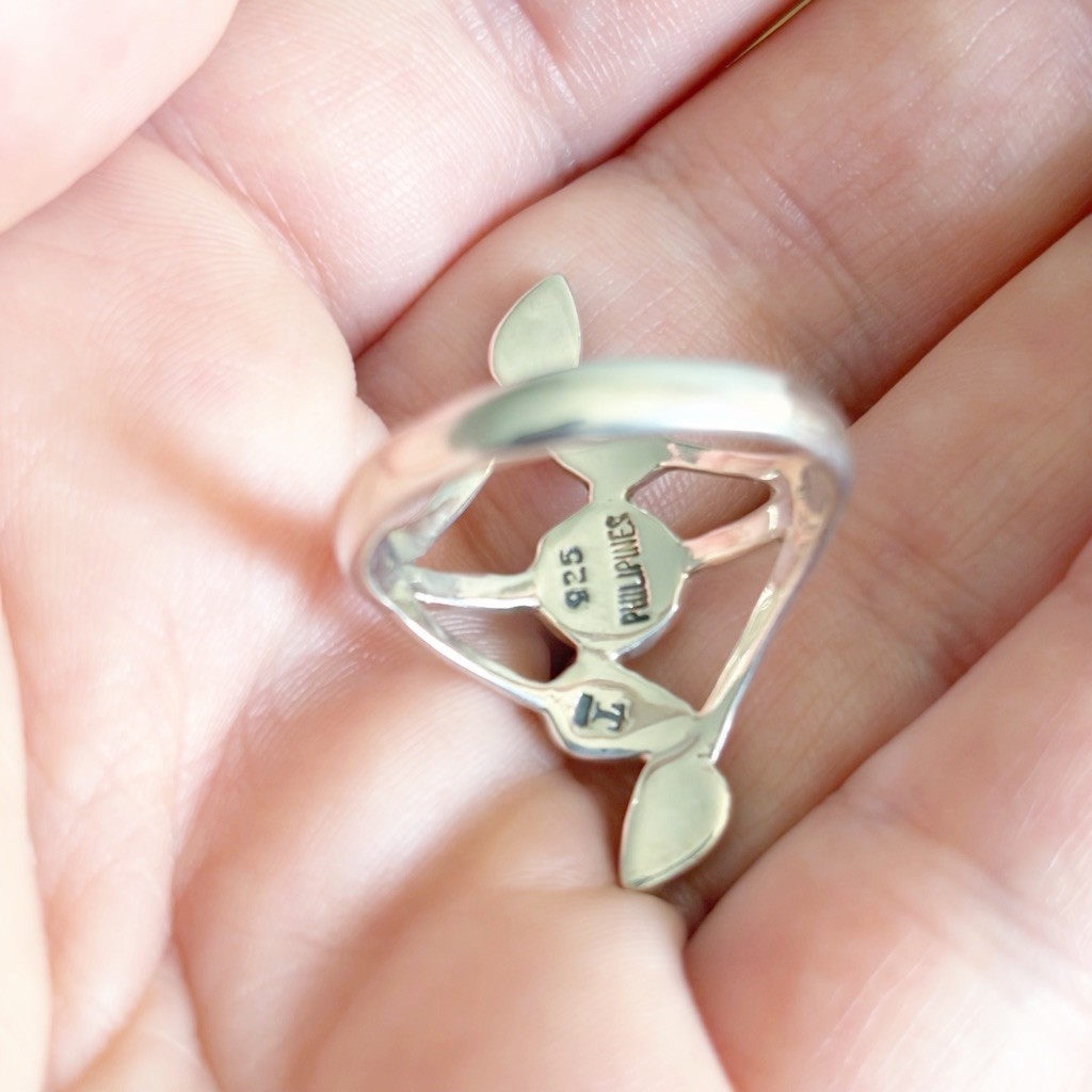 Solid Sterling Silver 925 Turquoise Ring Size 10 … - image 7