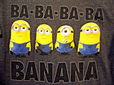 Despicable Me T-Shirt - Ba-Ba-Ba-Ba Banana - Medium - Excellent