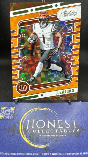 Ja'Marr Chase /299 (SP) - 2024 Panini Absolute Orange Variation Football Card