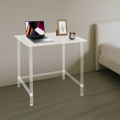 Modern Clear Acrylic Desk 80*50*75cm Writing Desk Study Desk Computer Desk