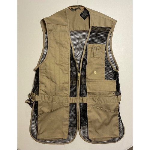 Bob Allen Shooting Vest Mens Large Tan Mesh Tactical Utility Gorpcore Hunting