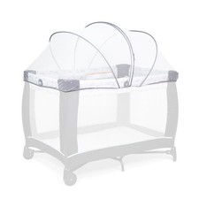 Portable Playard Cover   Breathable Mosquito Net W/ 2-Way Zipper Travel Cribs 
