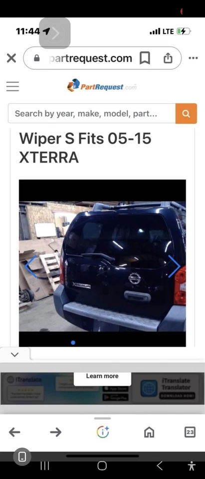 2012 Nissan XTERRA back Door - Image 3 of 4