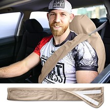 Seatbelt Covers - Removable Car Seat Belt Cover for Women, Men, Kids - 20 Tan