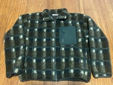 JW Anderson x Uniqlo Women's Green Plaid Fleece Jacket Size Large