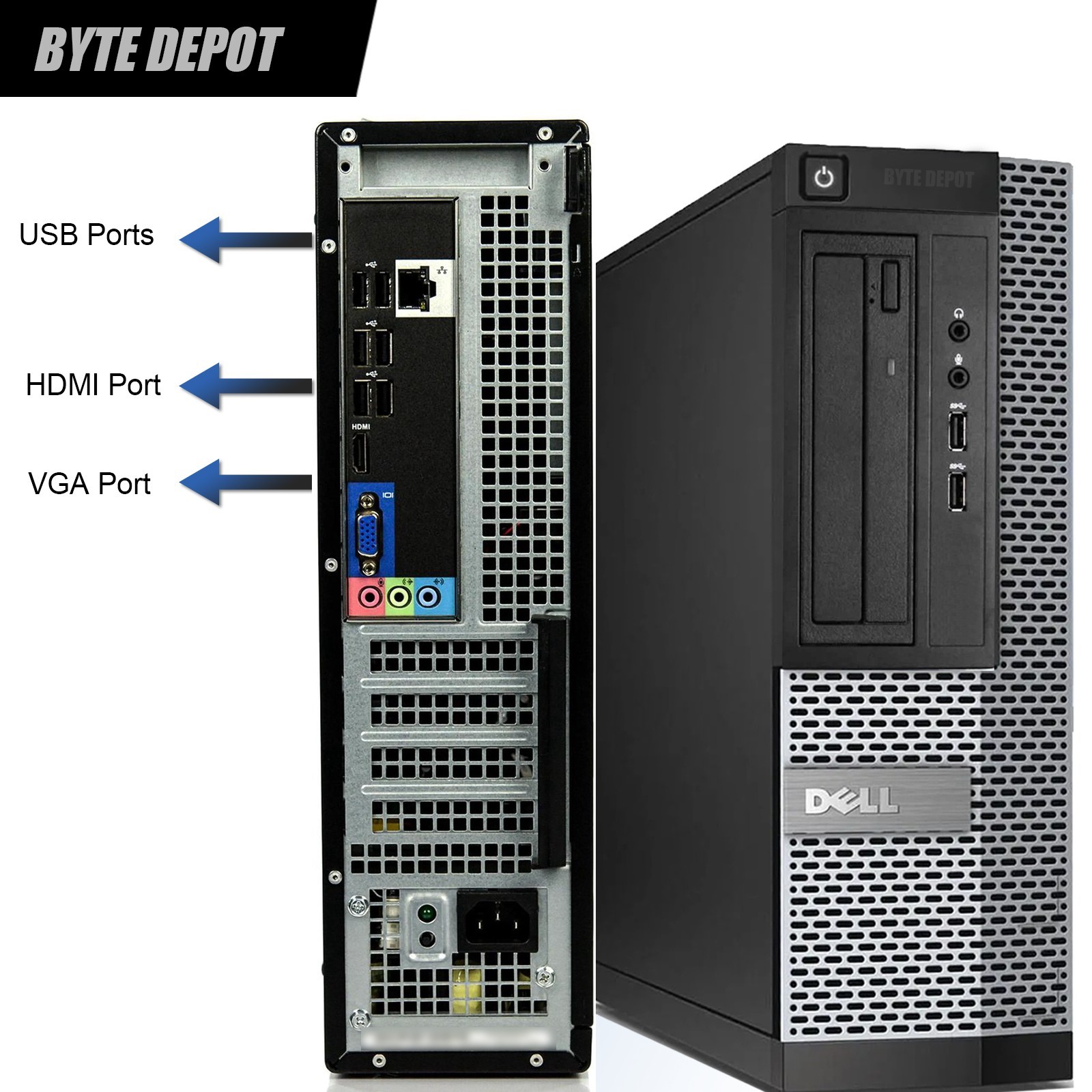 DELL Desktop Computer PC i7, up to 64GB RAM 17TB SSD HDD, Windows 11/10,DVD-RW