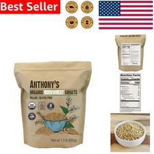 Organic Hulled Buckwheat Groats Pure Gluten Free Grain Non-GMO Healthy Food 24oz
