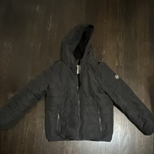 Abercrombie Fitch Black Hooded Full Zip Puffer Jacket Unisex Kids 15/16