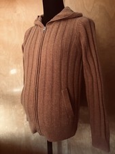 TCHIBO ESSENTIALS Hoodie Strick- Jacke mit Kapuze Gr. 40/42 Mit 30% Kaschmir