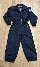 Head Ski Overall Anzug, Damen Gr:M Vintage Schwarz  Skianzug 