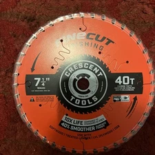 Crescent 7-1/4" x 40T Wood  FineCut Finish Circular Saw Blades CSBFN-740