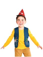 Toddler Boys Girls Gnome Vest Hat Halloween Costume One Size 2-4T