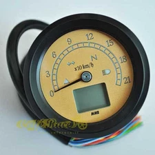 Mmb Electronic Tachometer With Ø60mm Indicator Lights Scrambler Cafe Racer