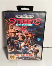 Streets of Rage 2 Sega Genesis NFR Not For Resale Case Tested Working No Manual