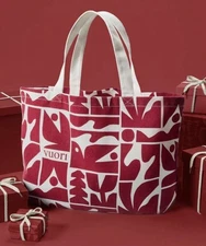 NWT Vuori  Oversized Tote Bag - Holiday 2025 Limited Edition Red And White