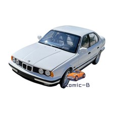 Minichamps 1:18 BMW 535i (E34) 1988 white green openable alloy car model