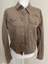 ANATOMIE Sm khaki Delilah ultra light weight denim style jacket EXCLNT