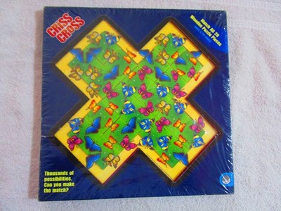 CrissCross Butterflies 20 Piece Wooden Puzzle (2008, MindWare)