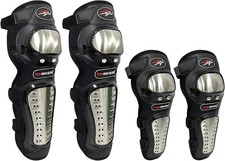 Knee Pads Elbow Pads Stainless Steel Motorcycle Elbow Knee Shin Guards Protector