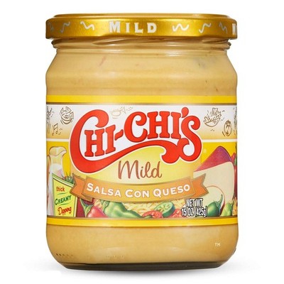 Mild Salsa Con Queso Dip, 15 Ounce Pack of 12 for Parties and Gatherings