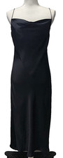 Zara Women's Black Flowing Sleeveless Midi Dress Size Small
