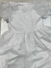 Bonnie Jean Girls White Formal Dress Size 7