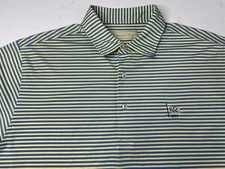 Donald Ross Golf Polo Shirt Mens Large Striped Performance Hackensack GC NJ