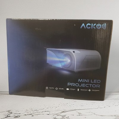Acko Portable Mini HD LED Video Projector Office Home Theater 1200 LM Multimedia