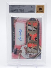 CAL RIPKEN JR 2021 TOPPS TRIPLE THREADS PATCH AUTOGRAPH RUBY 1/1 BGS 9 Q7119