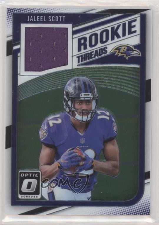 2018 Donruss Optic Rookie Threads Jaleel Scott #RT-JS RC wd9