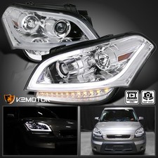 Clear Fits 2010-2011 Kia Soul Led Strip Bar Projector Headlights Lamp Leftright Clear Fits 2010-2011 Kia Soul Led Strip Bar Projector Headlights Lamp Leftright