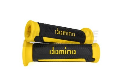 Original Domino Turismo Anthrazit & Gelb A350 Griffe für Zero Bikes