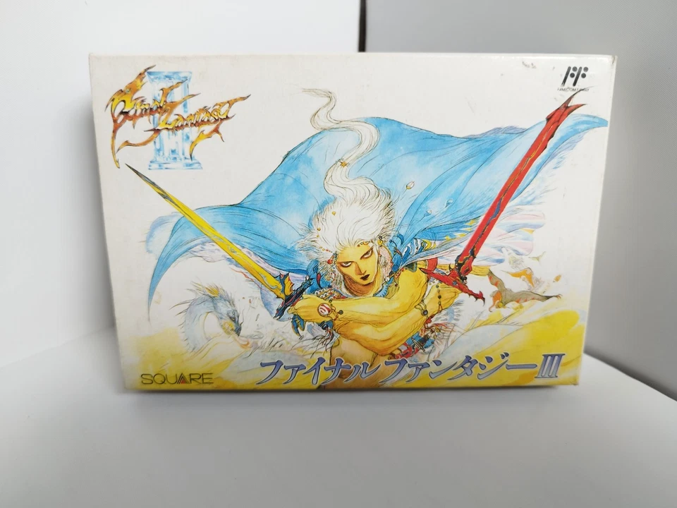 Final Fantasy 3 FF3 w/Box and Manual Famicom FC SQUARE JAPAN ver. - Image 2 of 4