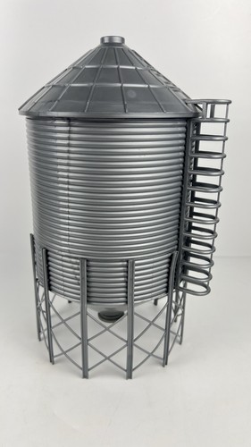 New Ray Hopper Grain Bin Silo Farm Barn Toy 10" Tall Plastic 1/64 Scale Model - Picture 4 of 11