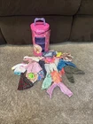 VTG 1991 Barbie Accessories Case With Clothes 20+ Pieces