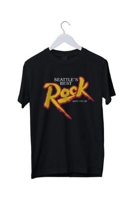 The Rock 99.9 Fm Kisw Seattle's Best Kisw Fm 100 T-Shirt S M L XL 2 3 4 XL  
