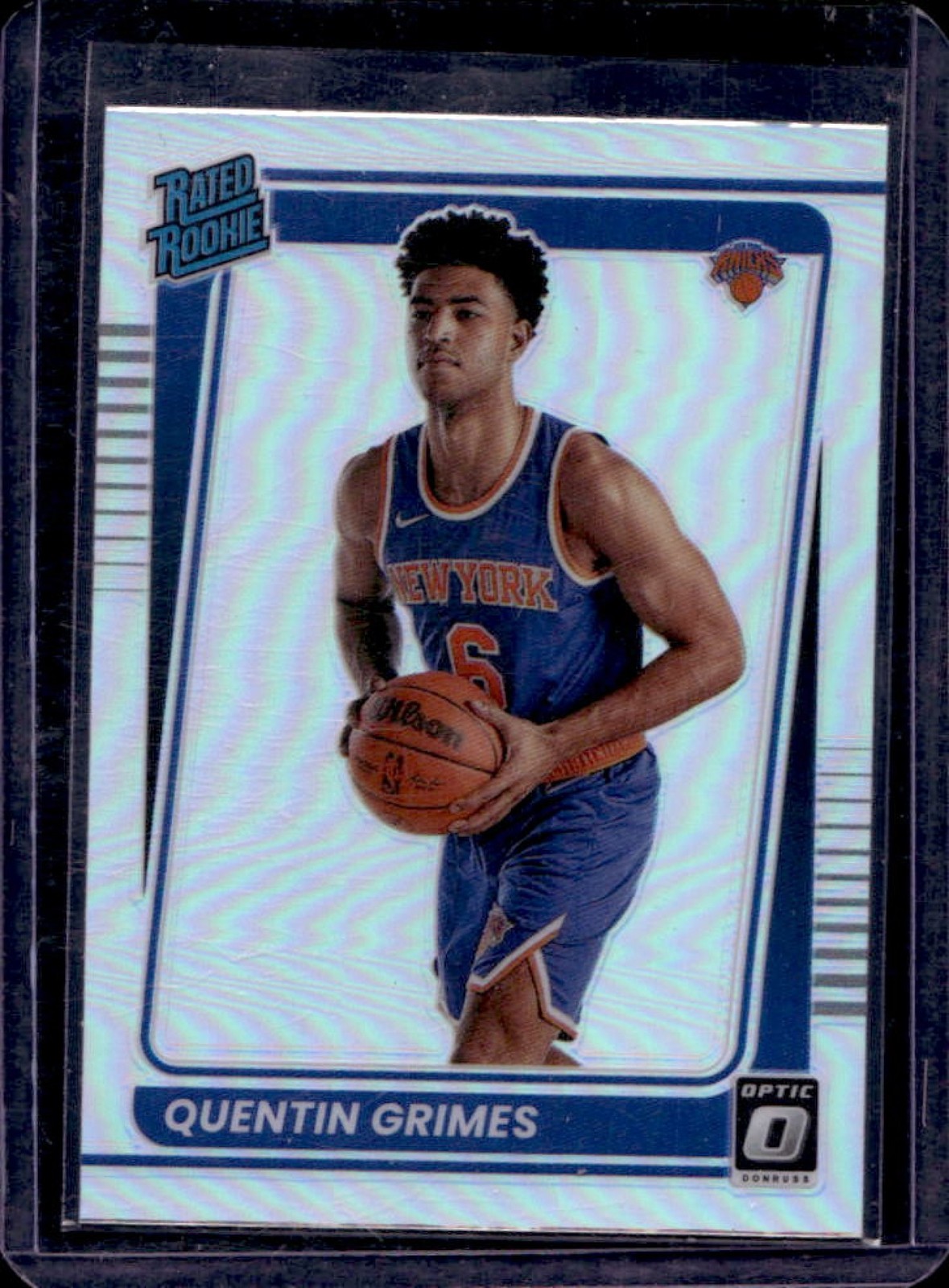 2021-22 Donruss Optic Quentin Grimes Holo Prizm Rookie RC #166 Knicks