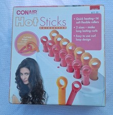 Conair Hot Sticks Hairsetter Orange Red Used /w Box HS18W