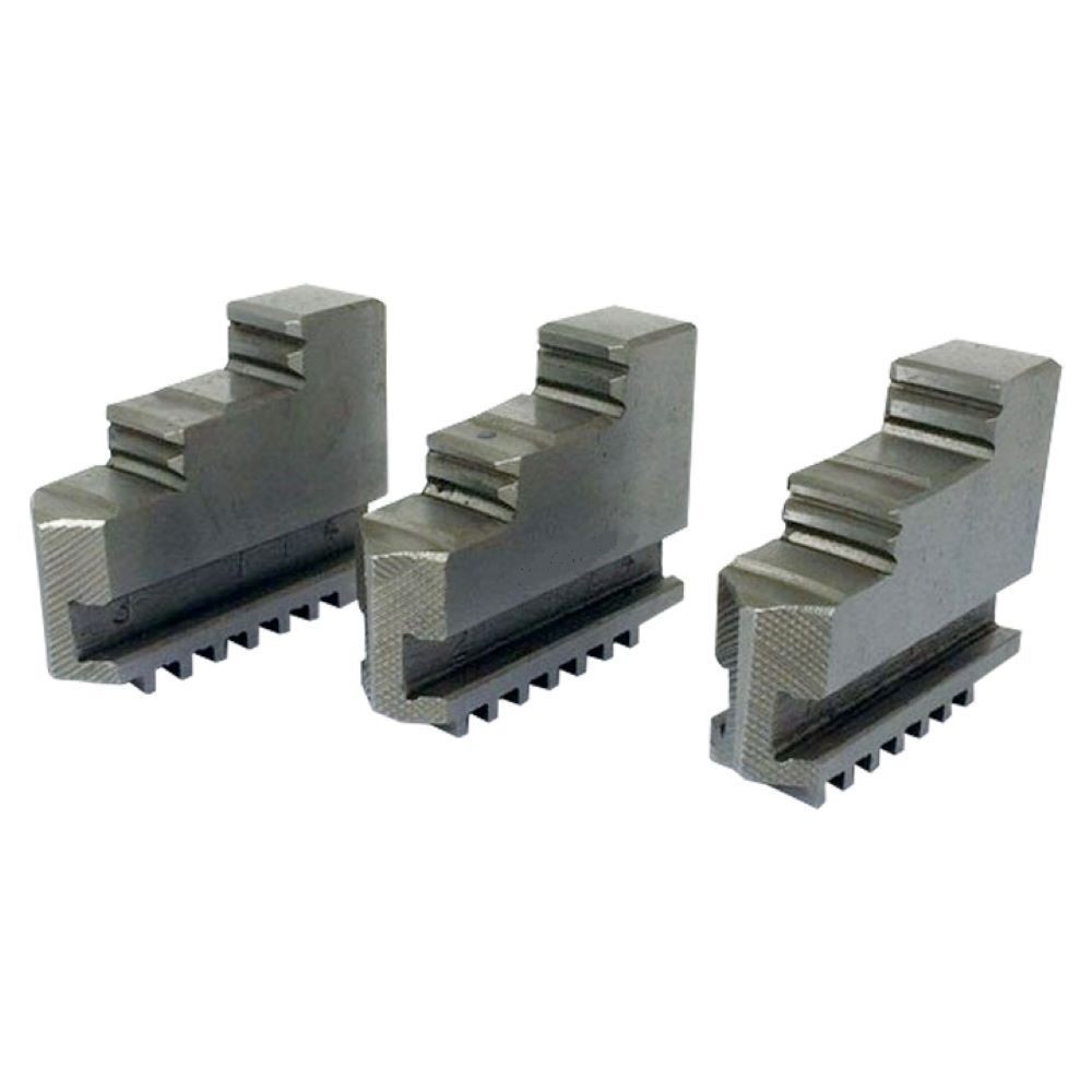 3 PIECE STEEL EXTERNAL HARD JAW SET FOR 6