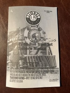 Lionel The Polar Express Ready to Run Train Set (2004) Owners Manual Only
