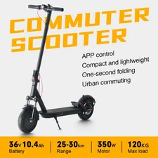 Foldable 10inch 25MPH E-Scooter, 10.4Ah - Ideal Gift for Adult Birthday & Xmas!