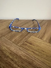 IQ Accessories Women’s Reader Glasses Frame Only No Lenses With Case Blue Purple