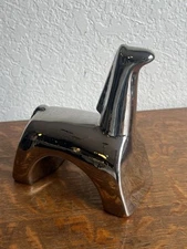 Jaru of California Silver Cubist Horse Mid Century Decor Jaru Lusterware Decor