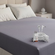 Organic Twin Fitted Grounding Sheet 10 Silver Fiber for Optimal Sleep Wellness