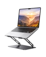 Adjustable Aluminum Laptop Stand for MacBook Air Pro Neo 10-17.3'' 17.3" Black